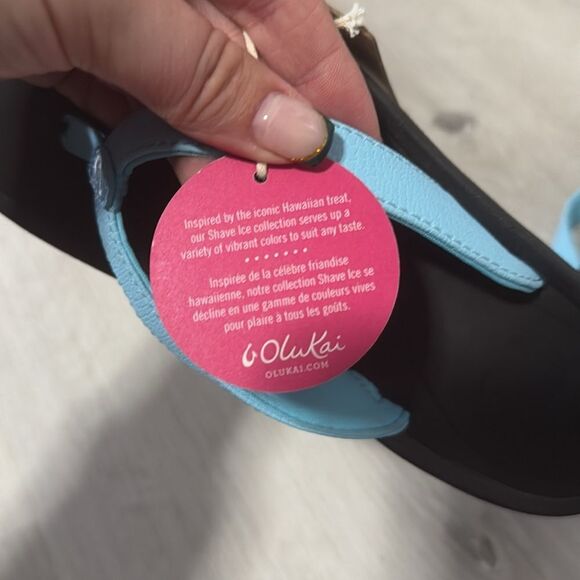NWT- OluKai- KULAPA KAI- Shave ice edition-Cotton Candy/Black- Size US women’s 6 - Picture 10 of 10